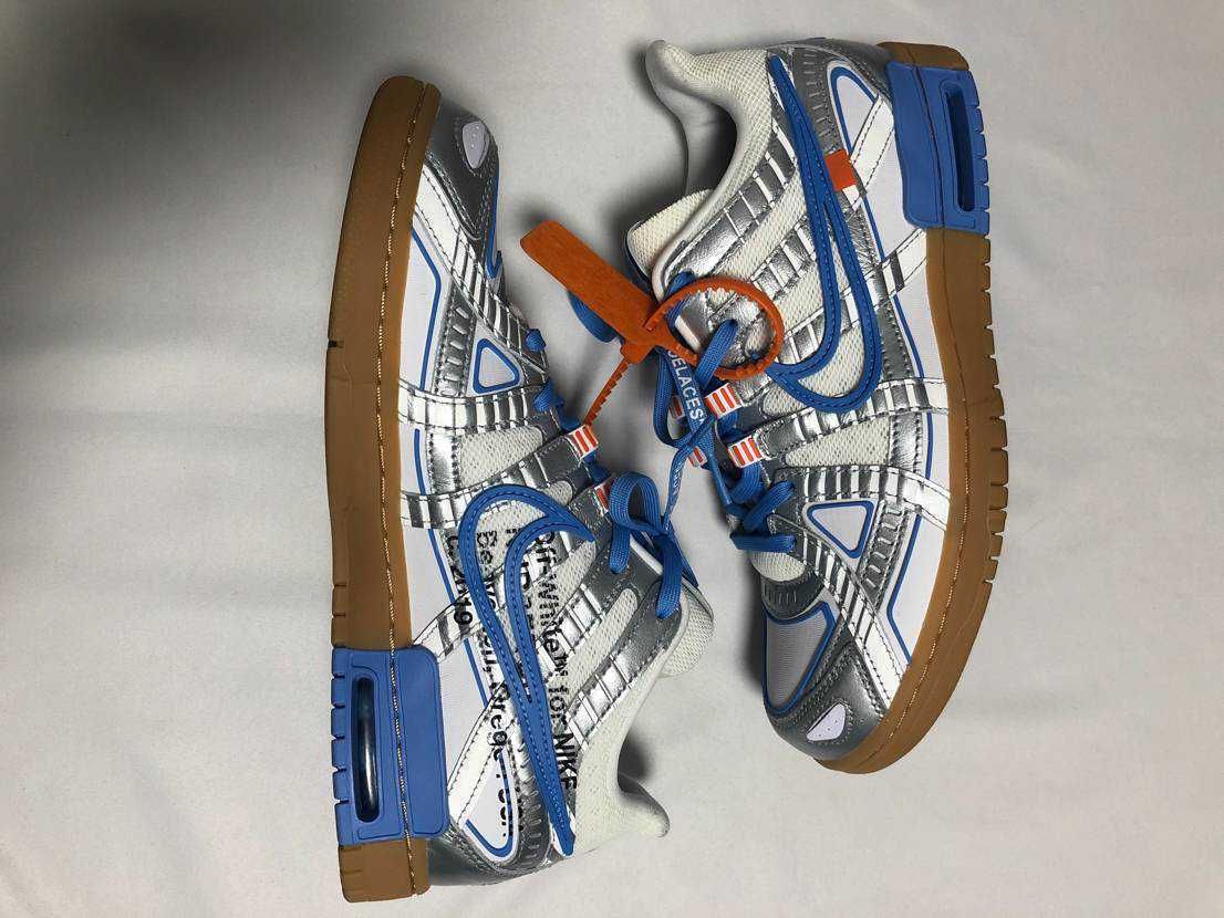 Off-White × Nike Air Rubber Dunk "White/University Blue" 
