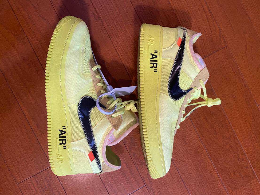 Off-White × Nike Air Force 1 Low "Volt"