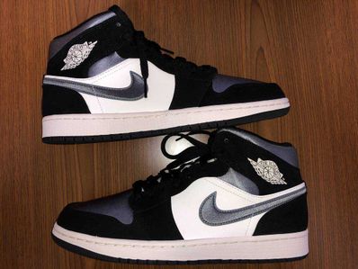 NIKE AIR JORDAN 1 MID SE "WHITE/BLACK/SATIN BLUE"