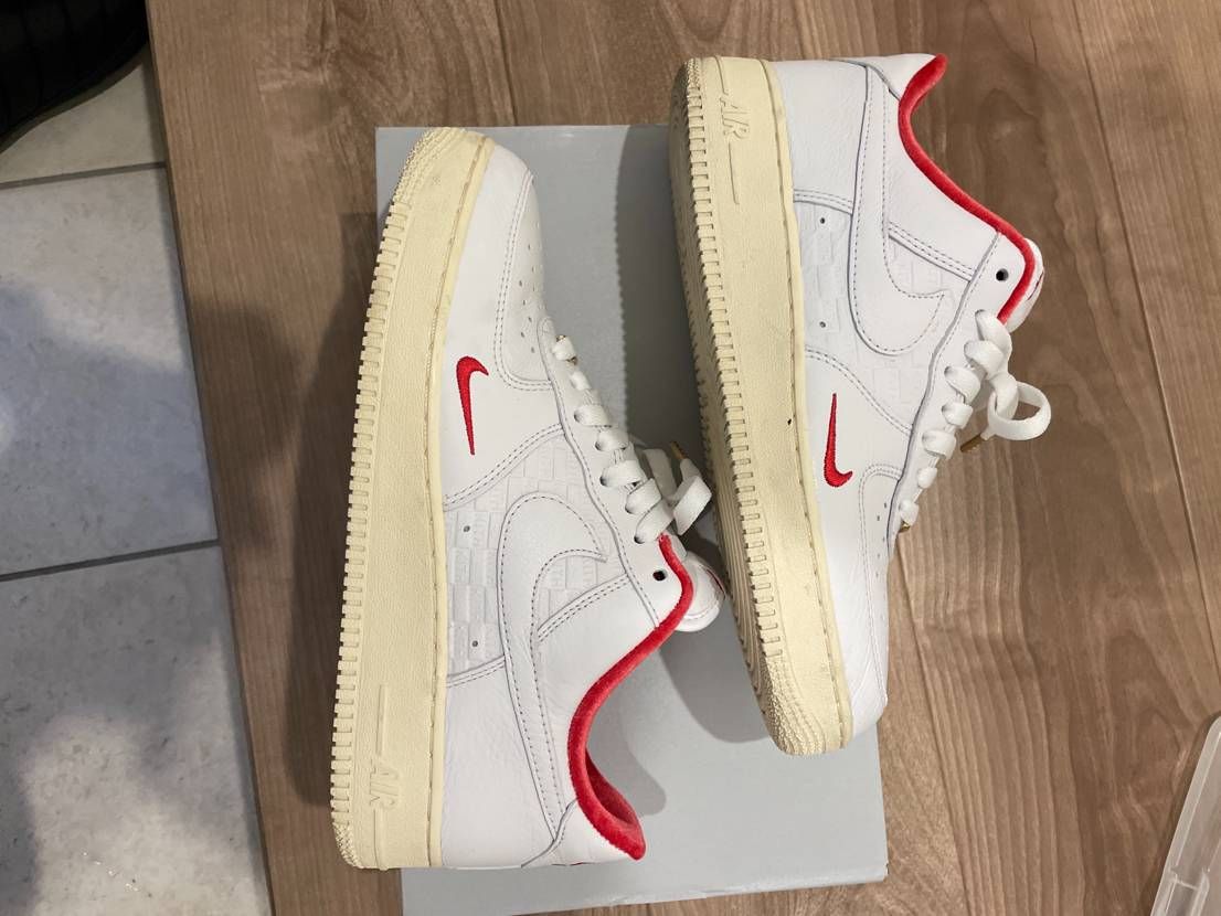 KITH × Nike Air Force 1 Low "White/Red"