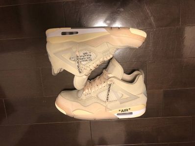 Off-White × Nike Women's Air Jordan 4 SP "Sail"