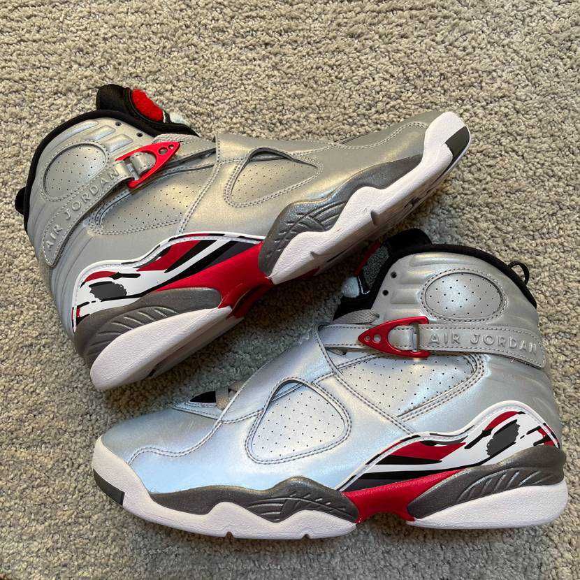 Nike Air Jordan 8 Retro SP "Reflect Silver/Hyper Blue/True Red"