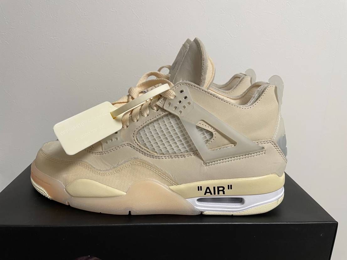 Off-White × Nike Women's Air Jordan 4 SP "Sail"
