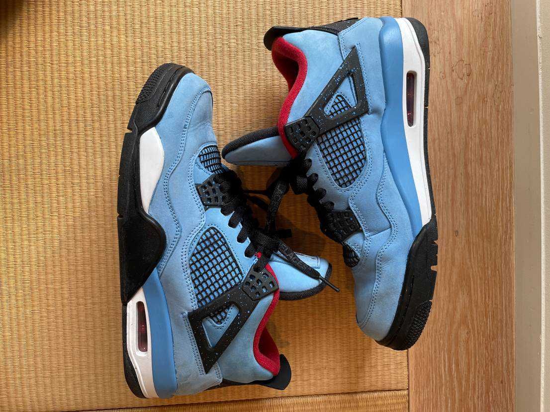Travis Scott × Nike Air Jordan 4 Retro Cactus Jack "University Blue"