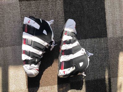 NIKE AIR MORE UPTEMPO "WHITE/BLACK/UNIVERSITY RED"(2020)