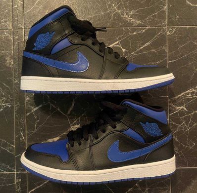 NIKE AIR JORDAN 1 MID "BLACK/BLUE"