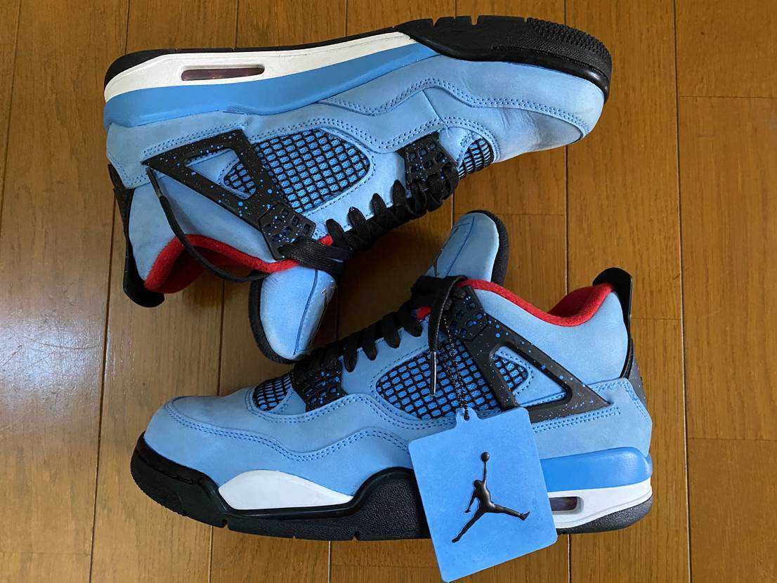 Travis Scott × Nike Air Jordan 4 Retro Cactus Jack "University Blue"