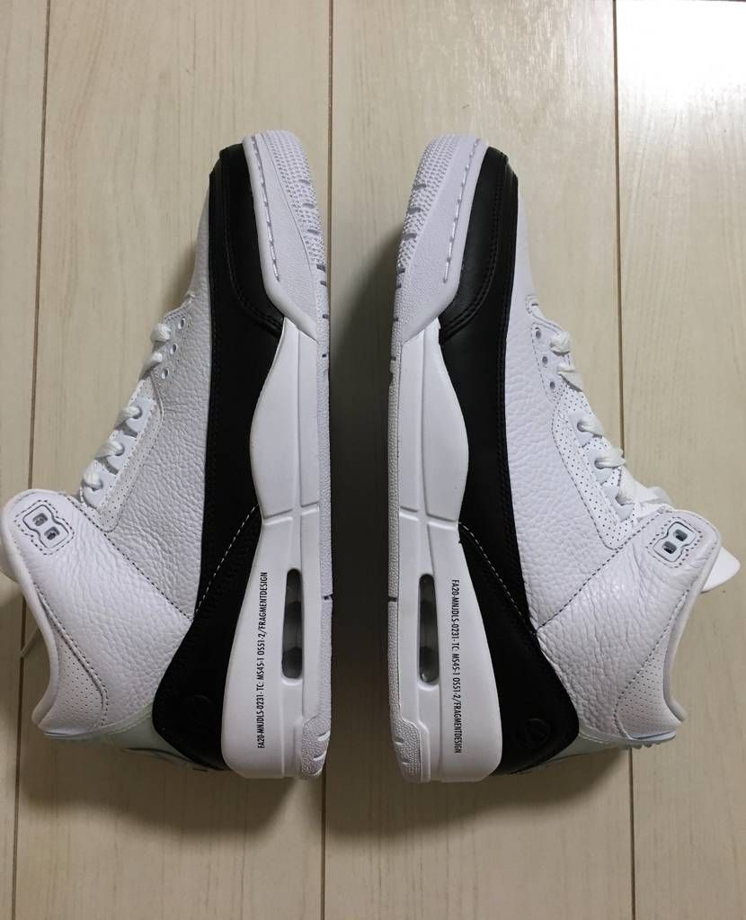 Fragment × Nike Air Jordan 3 "White/Black"