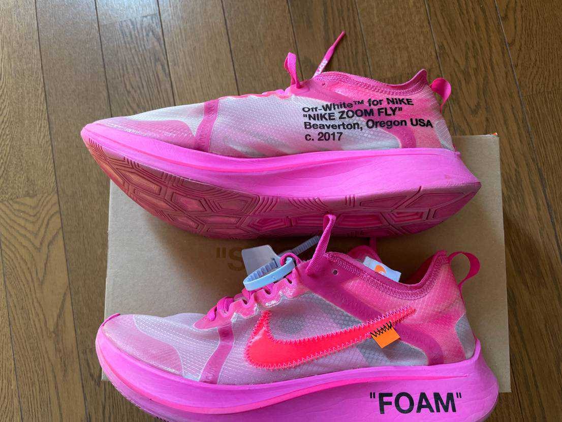 Off-White × Nike Zoom Fly "Pink"