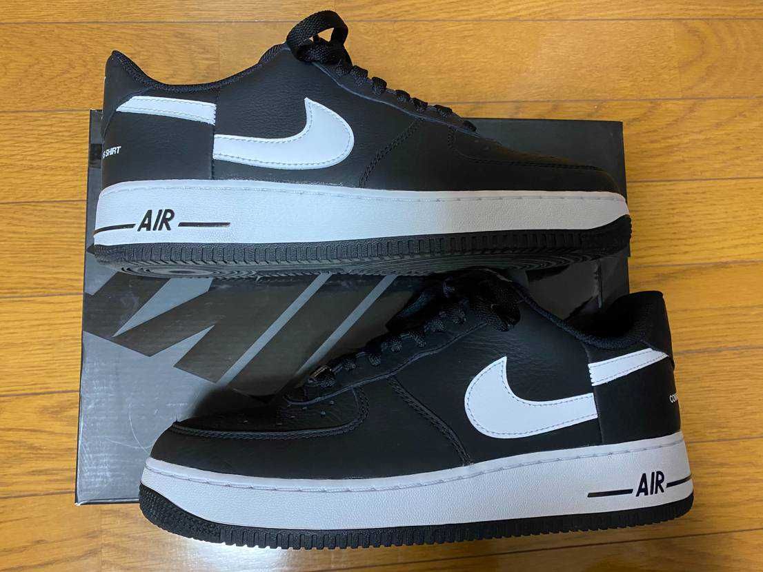 Supreme × COMME des GARCONS SHIRT × Nike Air Force 1 Low "Black/White" (2018)
