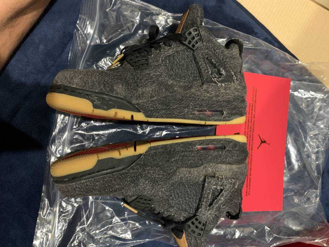 Nike × Levi's Air Jordan 4 "Black Denim" (Tag: ®)