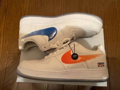 KITH × Nike Air Force 1 Low "White/Rush Blue/White/Brilliant Orange"