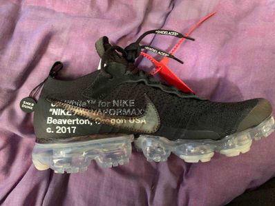 Off-White × Nike Air Vapormax "Black/Total Orange/Clear"