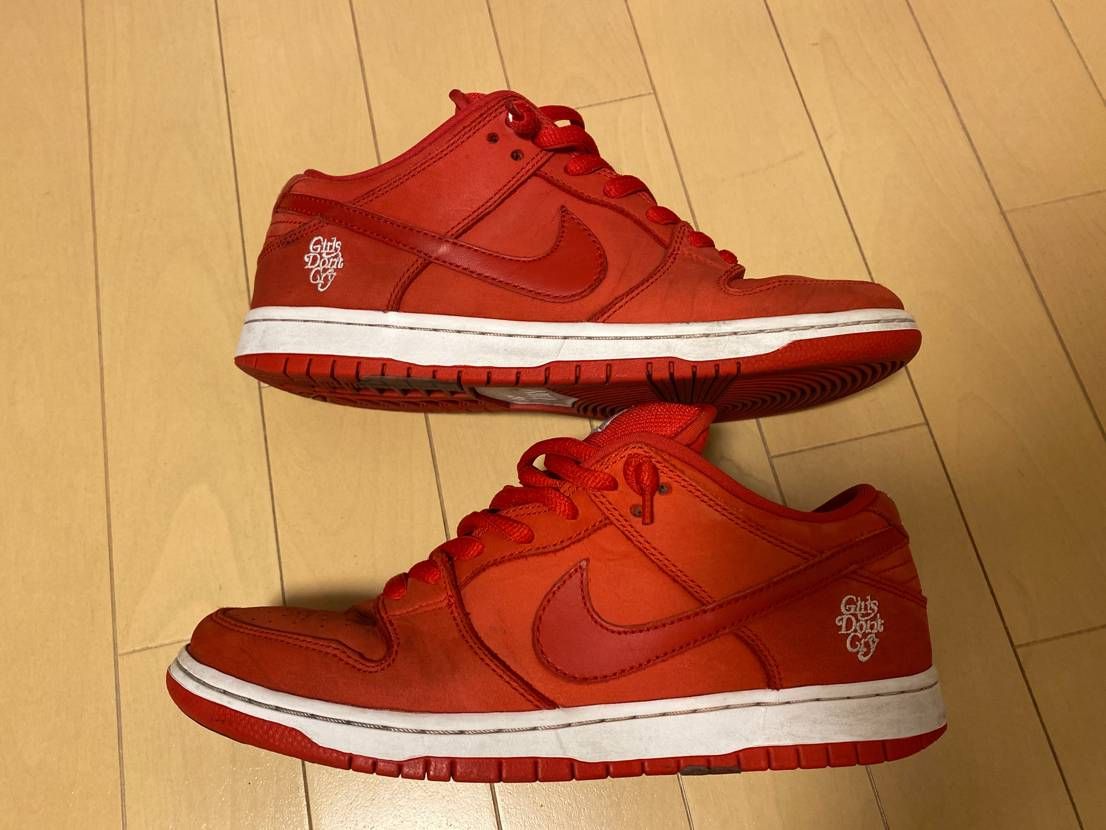 Girls Don't Cry × Nike SB Dunk Low Pro QS "Red" / VERDY