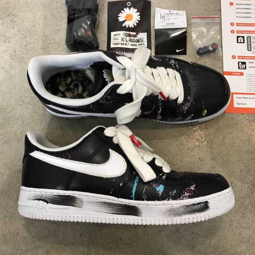 PEACEMINUSONE × Nike Air Force 1 Low Para Noise "Black" / G-DRAGON