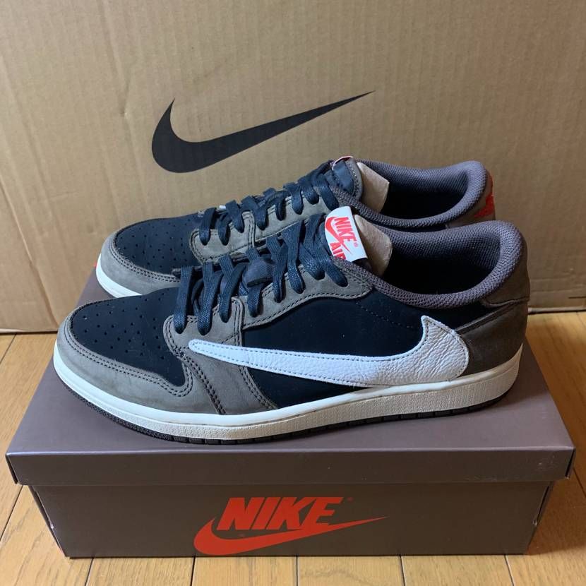 Travis Scott × Nike Air Jordan 1 Low OG SP-T  "Black/Dark Mocha"
