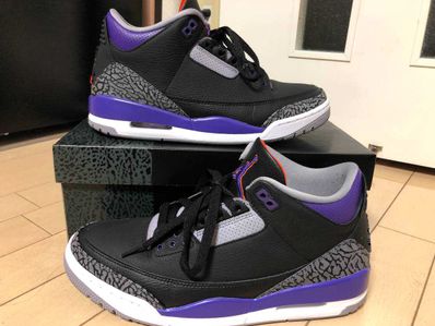 Nike Air Jordan 3 Retro "Black/Court Purple"