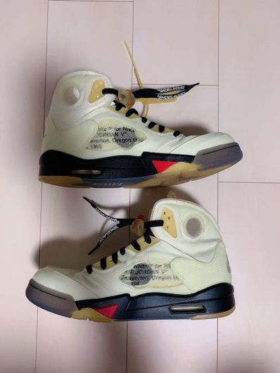 Off-White × Nike Air Jordan 5 "Sail"