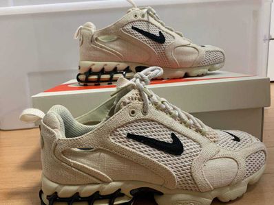 Stussy × Nike Air Zoom Spiridon CG 2 "Fossil/Black"