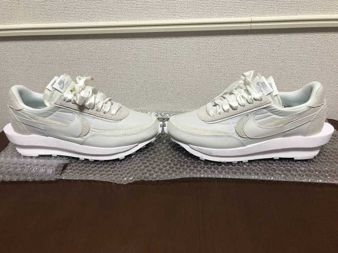 sacai × Nike LDV Waffle "Triple White"