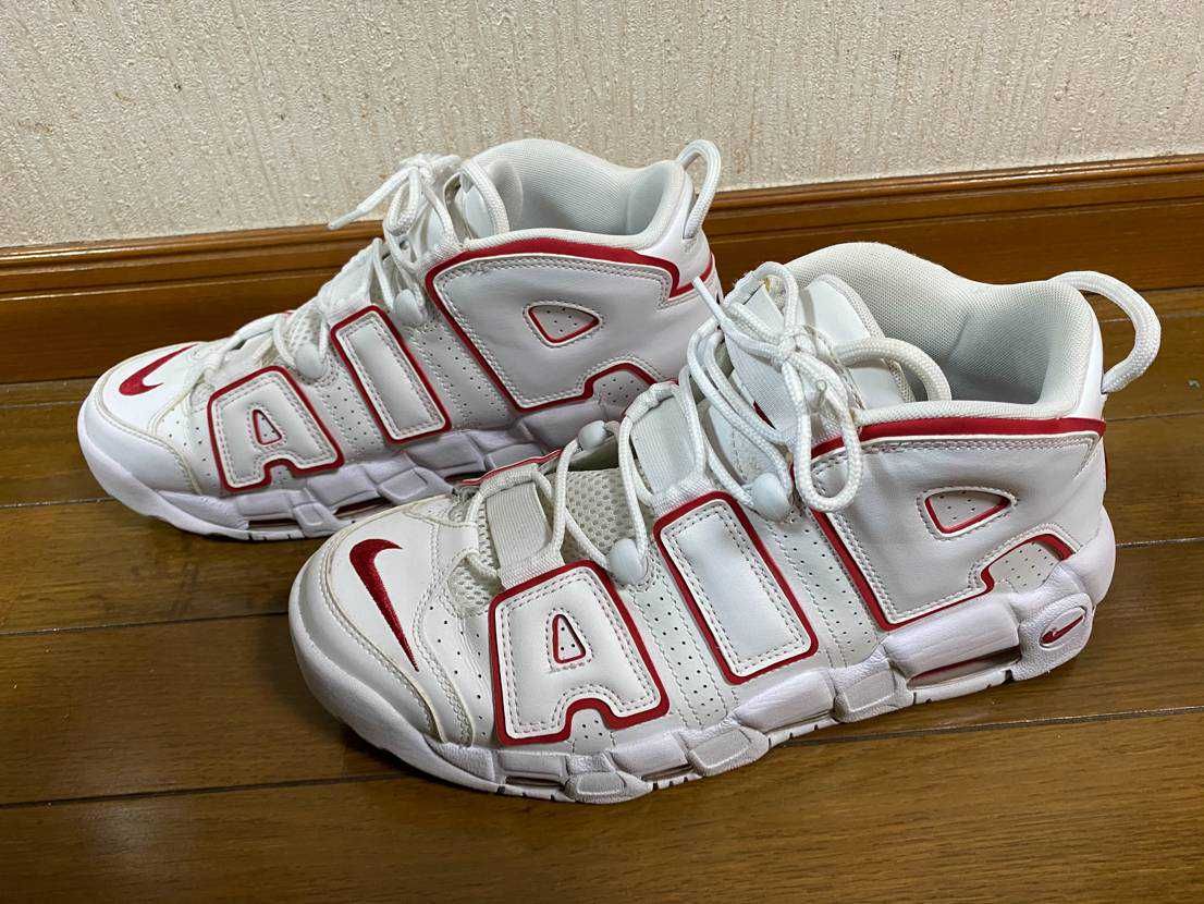 NIKE AIR MORE UPTEMPO "WHITE/VARSITY RED" (2021)
