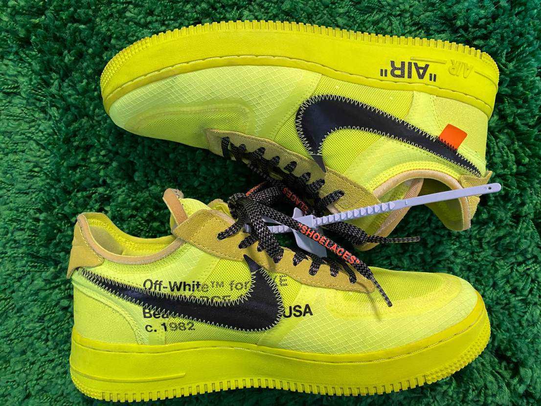 Off-White × Nike Air Force 1 Low "Volt"