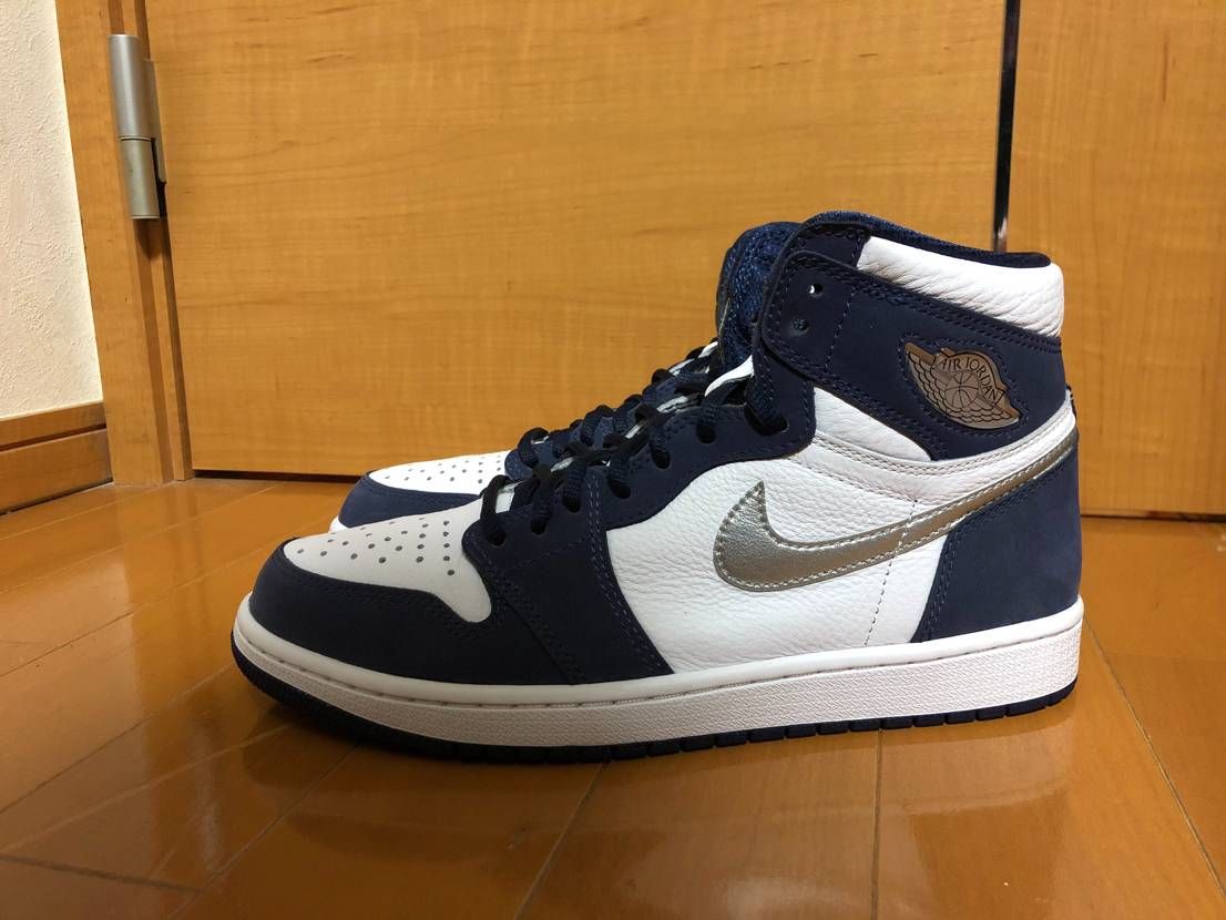 Nike Air Jordan 1 High OG CO.JP "White/Midnight Navy" (2020) (Standard Box)