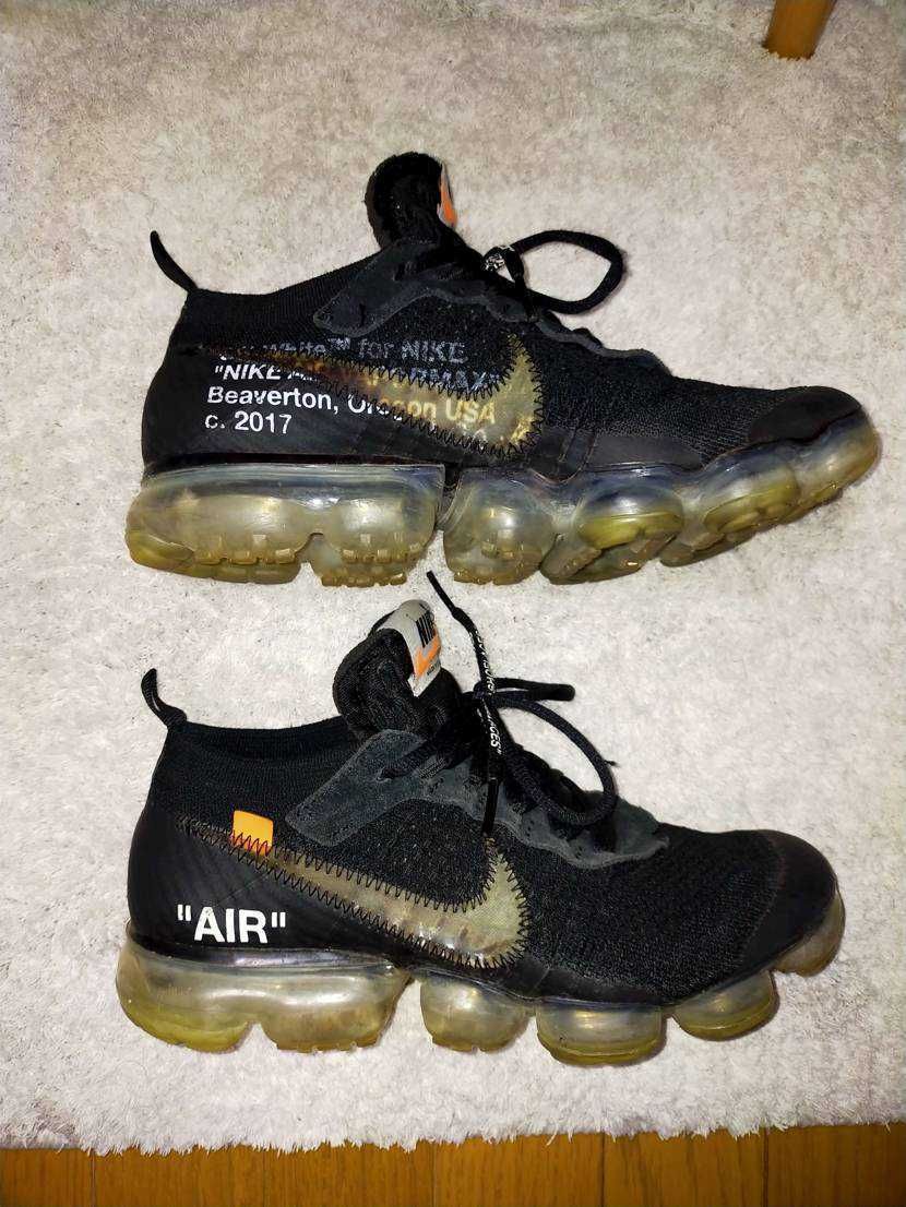 Off-White × Nike Air Vapormax "Black/Total Orange/Clear"
