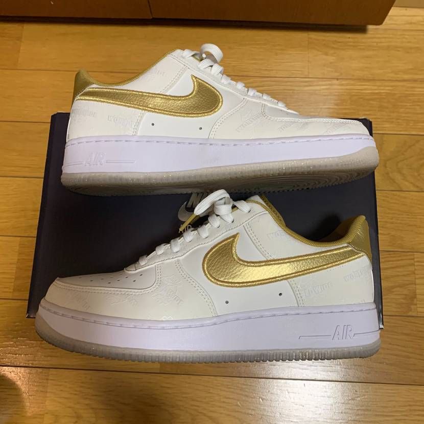 Nike World Wide Pack Air Force 1 KATAKANA "White/Metalic Gold"   