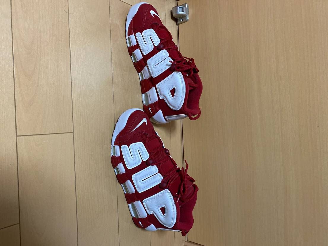 Supreme × Nike Air More Uptempo "White/Red"