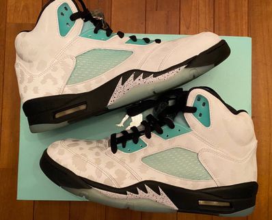 Nike Air Jordan 5 "White/Black/Island Green"