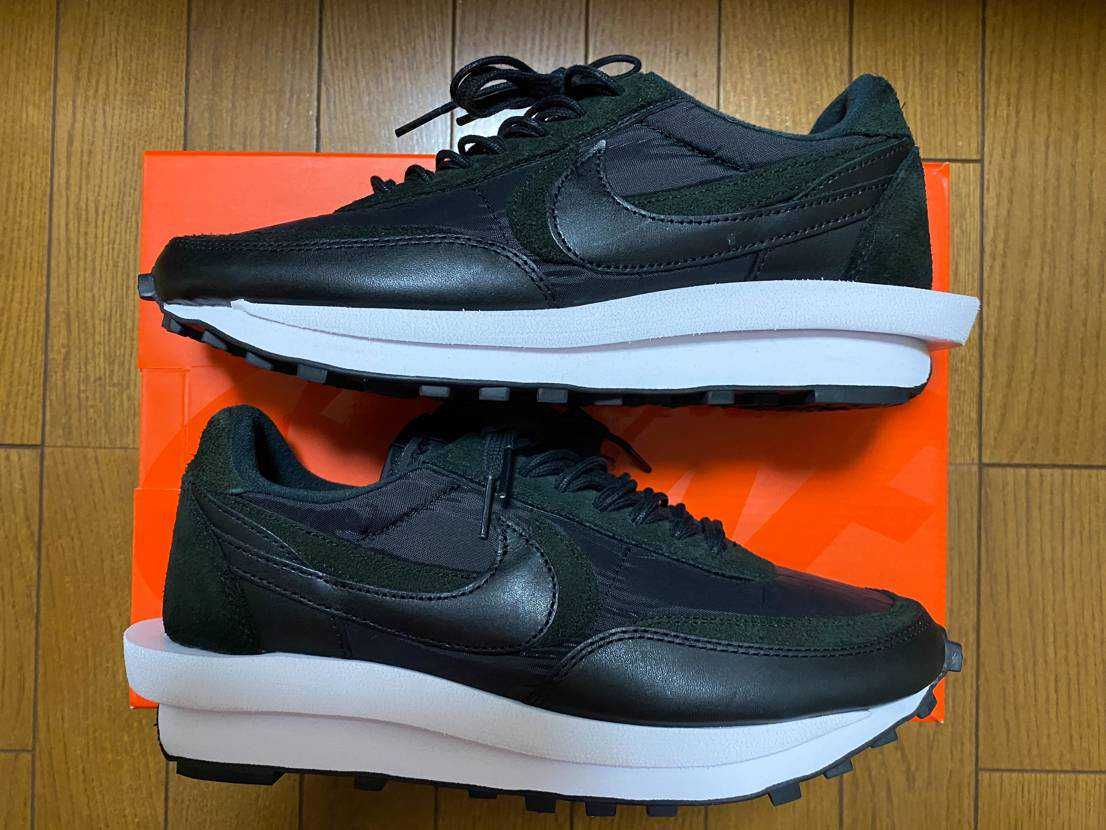 sacai × Nike LDV Waffle "Triple Black"