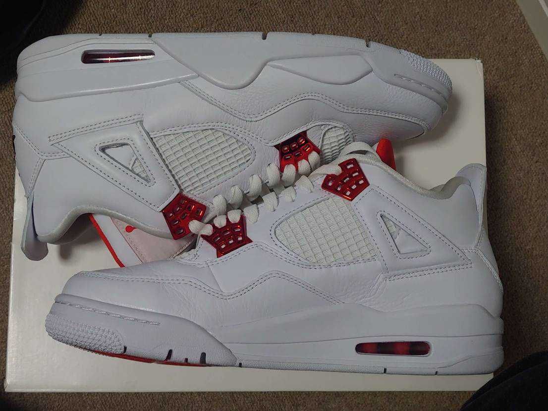 Nike Air Jordan 4 Retro "White/Team Orange"