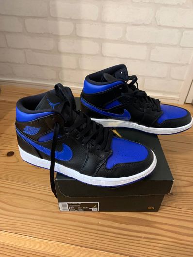NIKE AIR JORDAN 1 MID "BLACK/BLUE"
