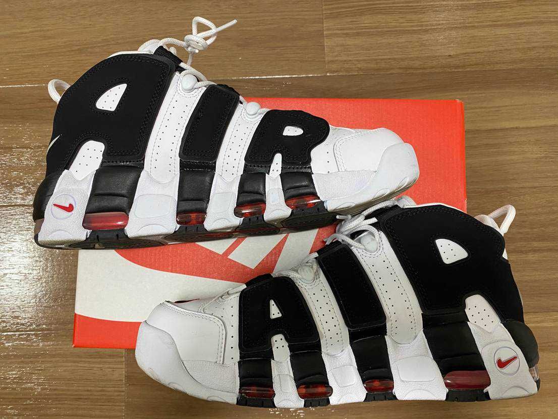 NIKE AIR MORE UPTEMPO "WHITE/BLACK/UNIVERSITY RED"(2020)