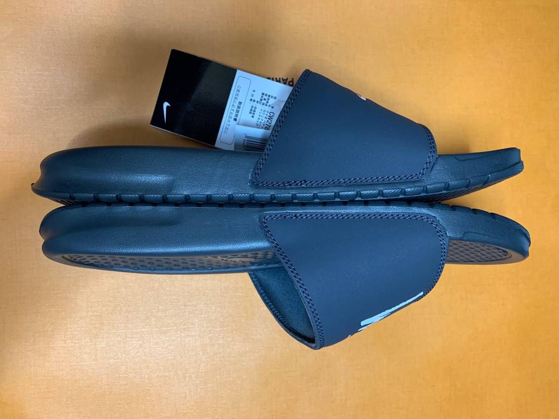 Stussy × Nike  Benassi Slide "Off Noir" (CW2787-001)