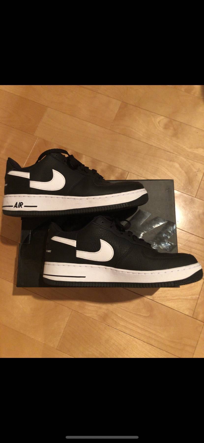 Supreme × COMME des GARCONS SHIRT × Nike Air Force 1 Low "Black/White" (2018)