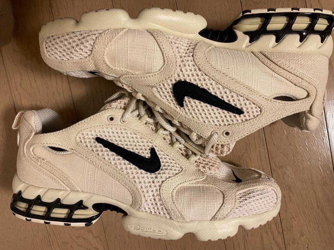 Stussy × Nike Air Zoom Spiridon CG 2 "Fossil/Black"