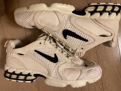 Stussy × Nike Air Zoom Spiridon CG 2 "Fossil/Black"