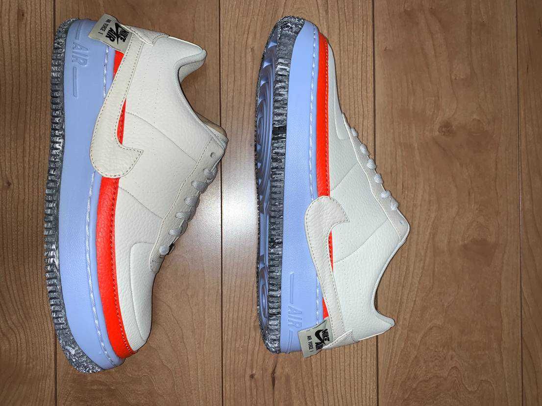 Nike Women's Air Force 1 Jester XX "Light Bone Team Orange"