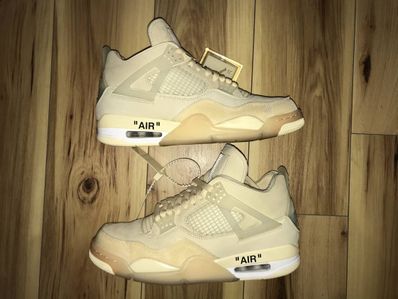 Off-White × Nike Women's Air Jordan 4 SP "Sail"