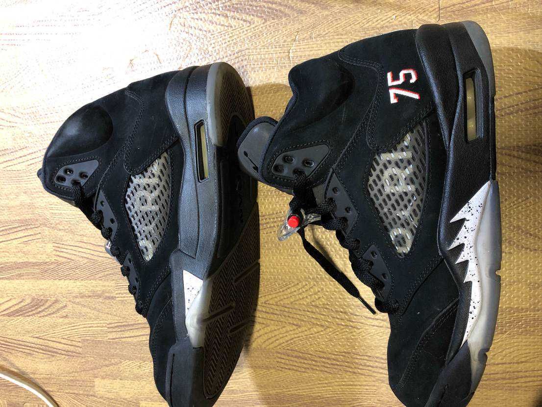 NIKE AIR JORDAN 5 PARIS SAINT-GERMAIN BLACK/CEMENT GREY