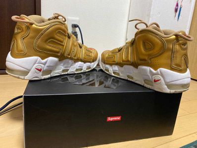 Supreme × Nike Air More Uptempo "Metallic Gold"
