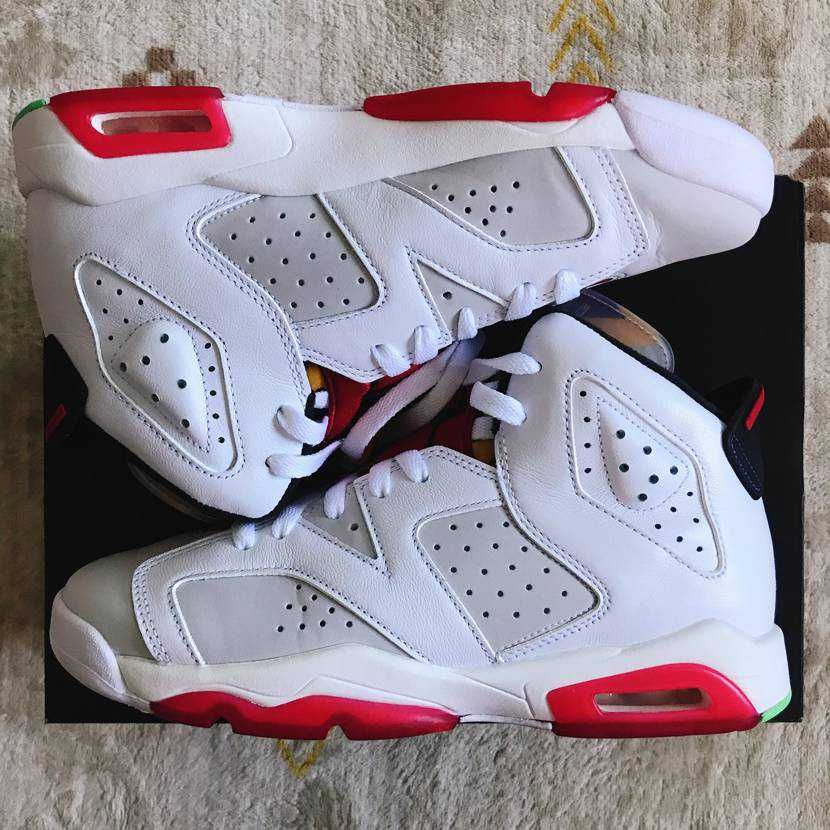 NIKE AIR JORDAN 6 GS "NEUTRAL GREY / HARE"