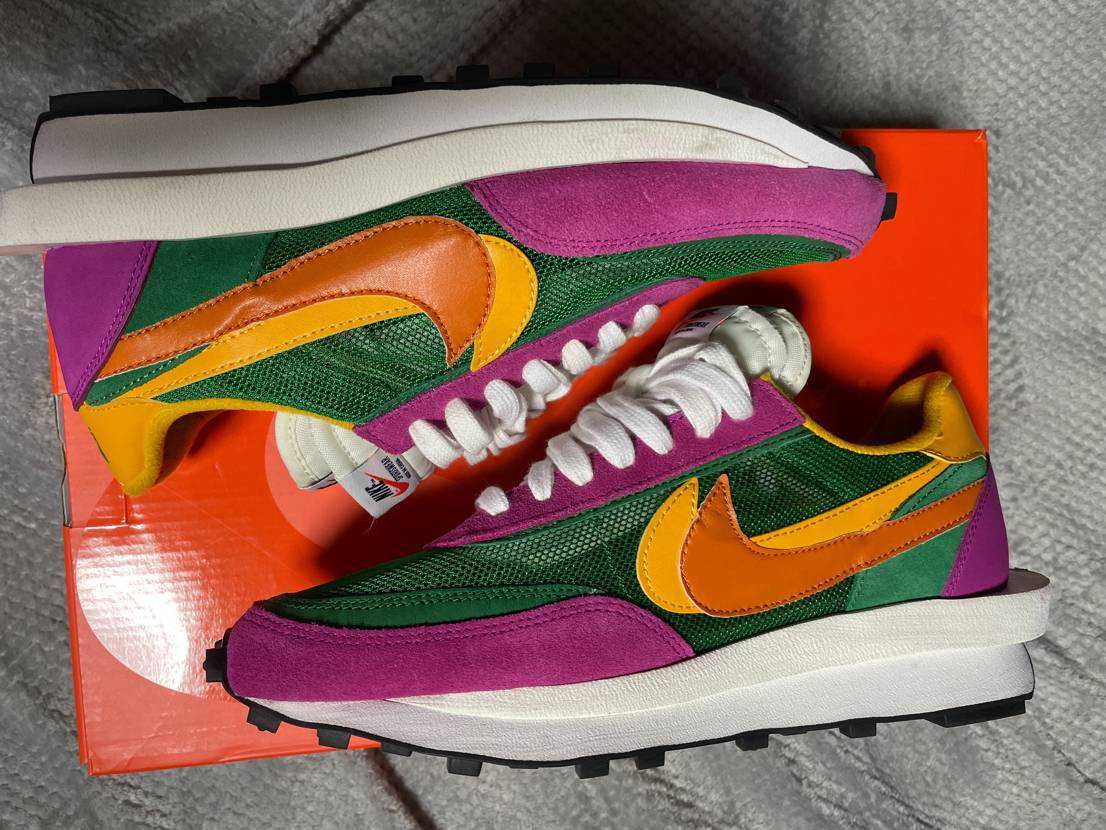 sacai × NIKE LDV WAFFLE "PINE GREEN"