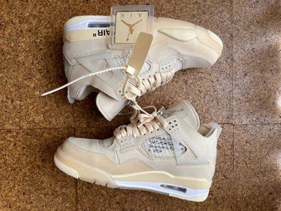 Off-White × Nike Women's Air Jordan 4 SP "Sail"