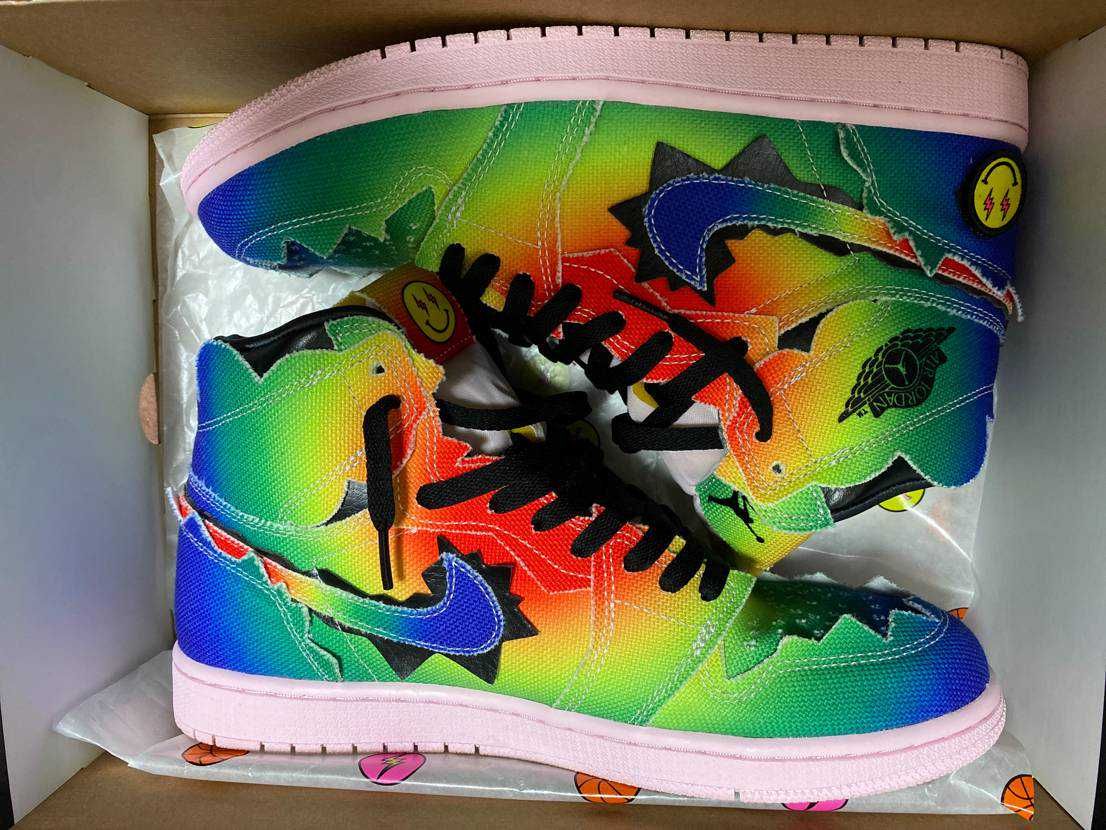 J Balvin × Nike Air Jordan 1 High OG "Rainbow"