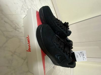 Stussy × Nike Air Force 1 Low "Triple Black"