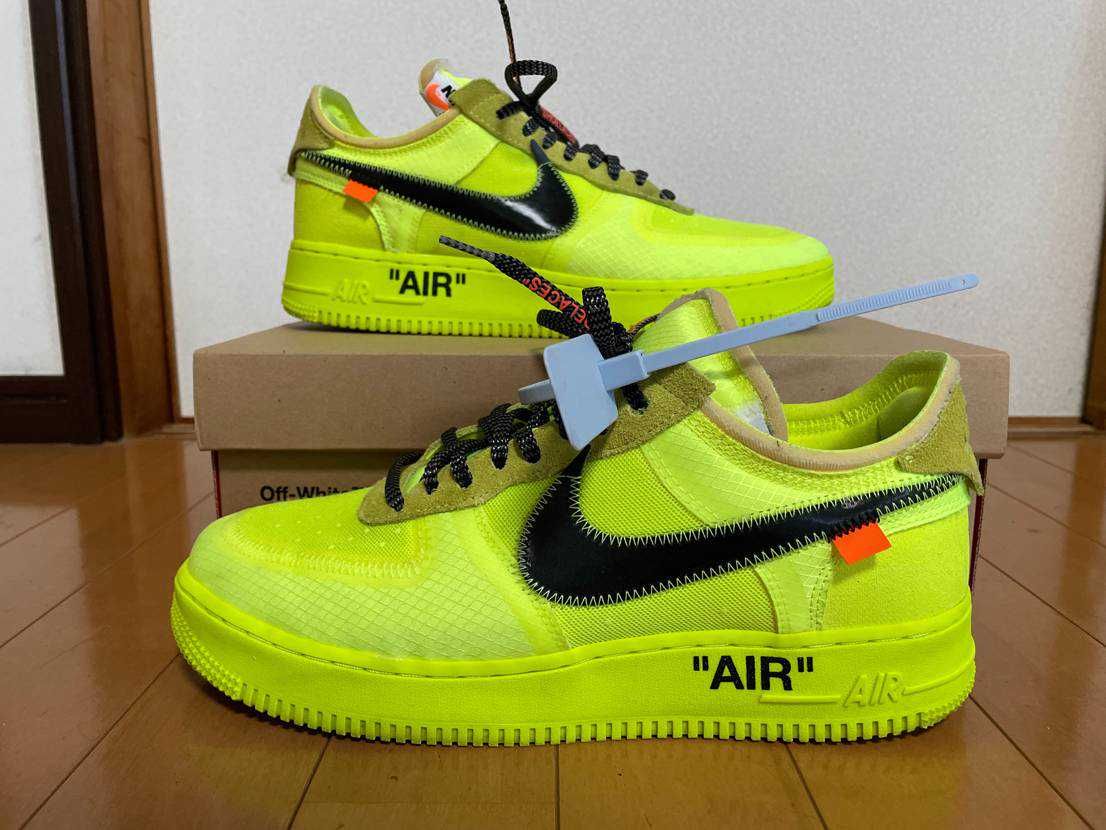 Off-White × Nike Air Force 1 Low "Volt"