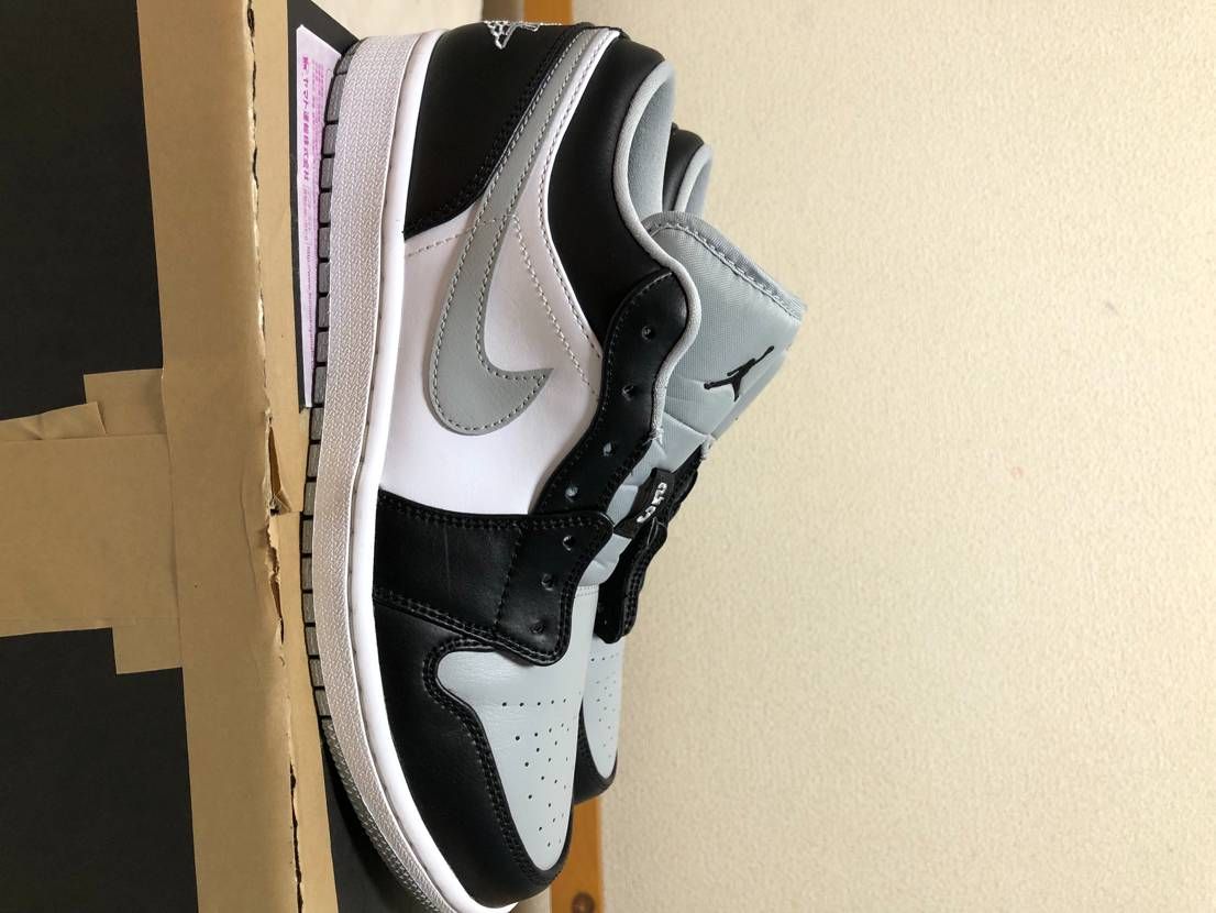 NIKE AIR JORDAN 1 LOW "BLACK/LIGHT SMOKE GREY"